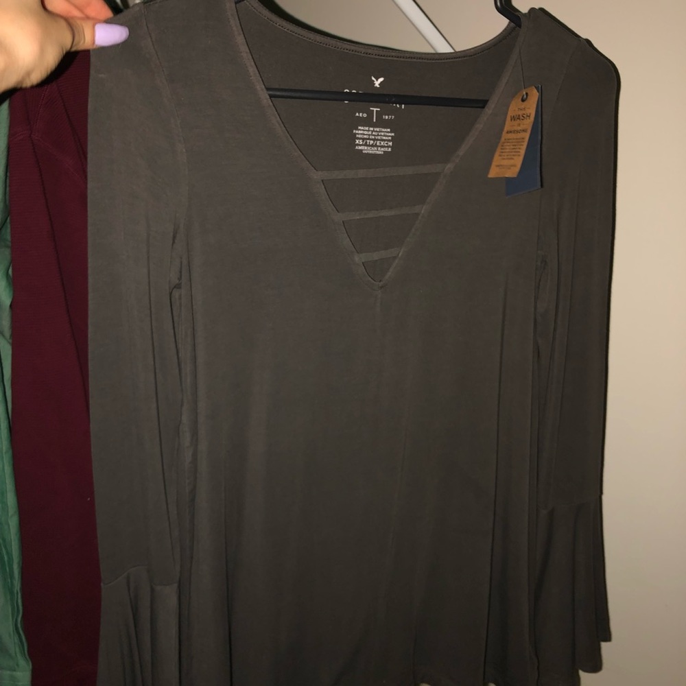 Brand new olive green American Eagle shirt